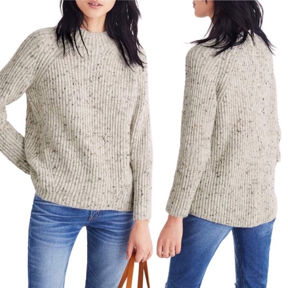 Madewell Sweaters - Madewell Northfield Donegal mockneck Sweater
